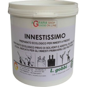 GOBBI INNESTISSIMO PREPARATO ECOLOGICO PRIVO DI SOLVENTI E ADDITIVI PER INNESTI ALBERI FRUTTEFERI IN PRIMAVERA KG. 1 GOBBI INNESTISSIMO PREPARATO ECOLOGICO PRIVO DI SOLVENTI E