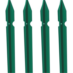 PALETTO PLASTIFICATO A T PER RETE RECINZIONE mm. 35X4,0 KG. 3,8  H. 200 cm. PALETTO PLASTIFICATO A T PER RETE RECINZIONE mm. 35X4,0 KG. 3,8