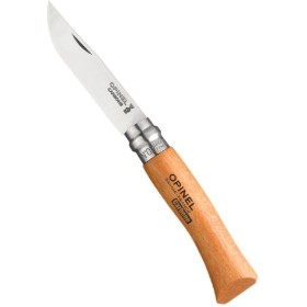 COLTELLO OPINEL LAMA IN ACCIAIO AL CARBONIO MANICO IN FAGGIO N. 7 COLTELLO OPINEL LAMA IN ACCIAIO AL CARBONIO MANICO IN FAGGIO N.