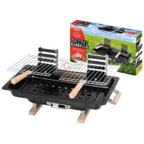 MAX BBQ PORTATILE CON 2 GRIGLIE 43X25X45CM MAX BBQ PORTATILE CON 2 GRIGLIE 43X25X45CM