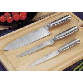 FACKELMANN COLTELLO CUCINA PICCOLO, MANICO IN ACCIAIO CM. 12 ART. 40404 FACKELMANN COLTELLO CUCINA PICCOLO, MANICO IN ACCIAIO CM. 12