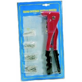 RIVETTATRICE A MANO IN KIT CON 60 RIVETTI RIVETTATRICE A MANO IN KIT CON 60 RIVETTI