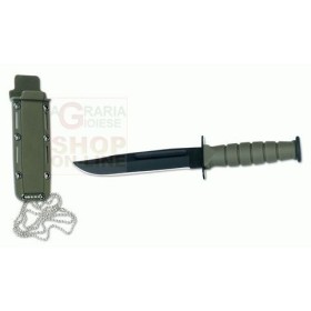 CROSSNAR COLTELLO LAMA FISSA CON FOFERO IN ABS COLORE VERDE CM. 15 CROSSNAR COLTELLO LAMA FISSA CON FOFERO IN ABS COLORE VERDE CM.