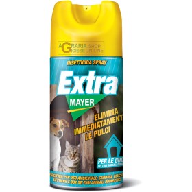 EXTRAMAYER INSETTICIDA DISINFETTANTE SPRAY CONTRO LE PULCI ML. 300 EXTRAMAYER INSETTICIDA DISINFETTANTE SPRAY CONTRO LE PULCI ML.