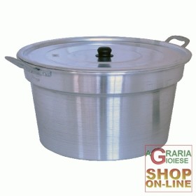 PENTOLA A CALDAIA IN ALLUMINIO CON COPERCHIO CM. 28 PENTOLA A CALDAIA IN ALLUMINIO CON COPERCHIO CM. 28