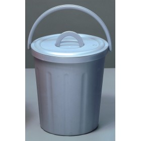 TATA PATTUMIERA CON COPERCHIO LT. 20 GRIGIO TATA PATTUMIERA CON COPERCHIO LT. 20 GRIGIO