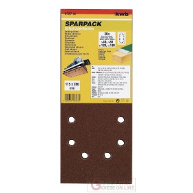 Einhell set fogli abrasivi per legno e metallo 30 pezzi - 115 X 280 mm - assortiti Einhell set fogli abrasivi per legno e metallo 30 pezzi - 115 X