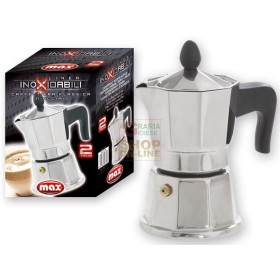 MAX CAFFETTIERA KLASSICA INOX 2 TAZZE MAX CAFFETTIERA KLASSICA INOX 2 TAZZE