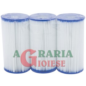 Bestway 58417 Set 3 Cartucce ricambio filtro piscina fuori terra Filter Cartridge III Bestway 58417 Set 3 Cartucce ricambio filtro piscina fuori