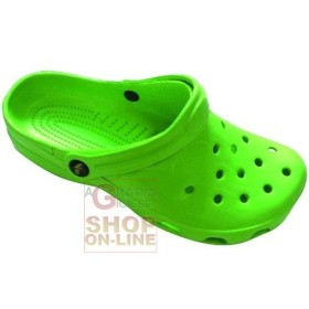 VIGOR ZOCCOLI EVA FORATI SUNNY VERDE CHIARO TG. 35 AL 46