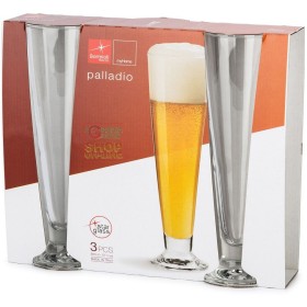 BORMIOLI SET 3 BICCHIERI IN VETRO PALLADIO CALICE PER BIRRA ML. 300 BORMIOLI SET 3 BICCHIERI IN VETRO PALLADIO CALICE PER BIRRA ML.