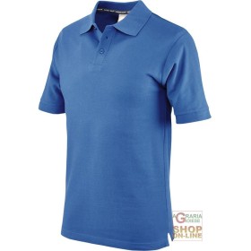 MAGLIETTA POLO 100% COTONE CARDATO  COLORE BLU ROYAL  TG  S XXL MAGLIETTA POLO 100% COTONE CARDATO COLORE BLU ROYAL TG S XXL