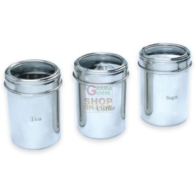 MAX SET 3 BARATTOLI COPERCHIO TRASP D.8,5 MAX SET 3 BARATTOLI COPERCHIO TRASP D.8,5