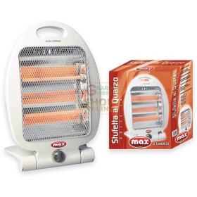 MAX STUFETTA AL QUARZO 2 CANDELE 800 W MAX STUFETTA AL QUARZO 2 CANDELE 800 W