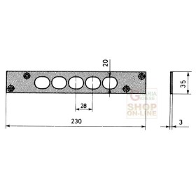 CISA ART.06220 FERROGLIERA PER SERRATURA 57515 CISA ART.06220 FERROGLIERA PER SERRATURA 57515