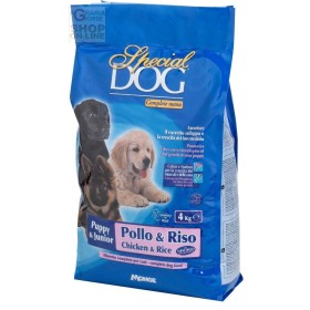 SPECIAL DOG PREMIUM PUPPY JUNIOR CROCCHETTE PER CANI CON POLLO E RISO KG. 4 SPECIAL DOG PREMIUM PUPPY JUNIOR CROCCHETTE PER CANI CON POLLO
