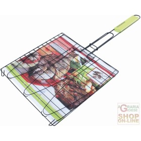 FACKELMANN GRIGLIA QUADRATA PER CARNE E PESCE RIVESTITA IN ANTIADERENTE  ART. 27001 FACKELMANN GRIGLIA QUADRATA PER CARNE E PESCE RIVESTITA IN