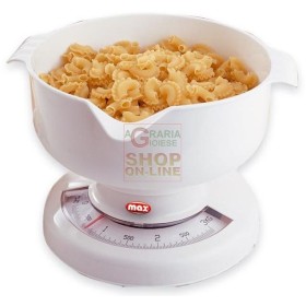 MAX BILANCIA CUCINA 3,2 KG. LUNA DIV.40GR MAX BILANCIA CUCINA 3,2 KG. LUNA DIV.40GR