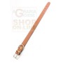 COLLARE PER CANI IN CUOIO FODERATO CUCITO MM. 30X560
