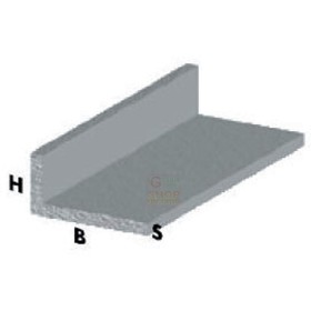 PROFILO ARGENTO A ELLE MM. 30 X 15 X 1 H. 2 MT PROFILO ARGENTO A ELLE MM. 30 X 15 X 1 H. 2 MT