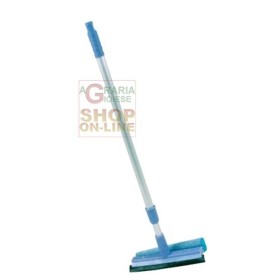 PULIVETRO CON MANICO IN ALLUMINIO TELESCOPICO CM. 50-84 PULIVETRO CON MANICO IN ALLUMINIO TELESCOPICO CM. 50-84
