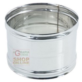 RACCORDO INOX PER TUBO CANNA FUMARIA F.F. DIAM. 150 RACCORDO INOX PER TUBO CANNA FUMARIA F.F. DIAM. 150