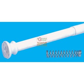 TELAIO ESTENSIBILE INCASTRO A MOLLA BIANCO PER TENDA CM. 110/200 TELAIO ESTENSIBILE INCASTRO A MOLLA BIANCO PER TENDA CM. 110/200