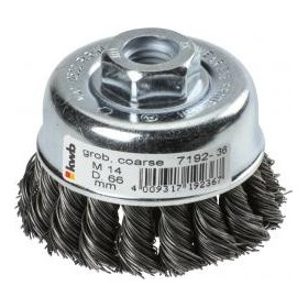 Einhell Spazzola a tazza filo di acciaio diam. 60 x 0,5 mm. intrecciata Einhell Spazzola a tazza filo di acciaio diam. 60 x 0,5 mm.