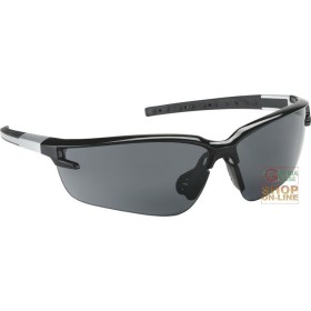 OCCHIALE A STANGHETTA  MONTATURA IN POLICARBONATO  LENTI GRIGIE  TRATTAMENTO ANTIGRAFFIO OCCHIALE A STANGHETTA MONTATURA IN POLICARBONATO LENTI GRIGIE