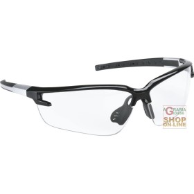 OCCHIALE A STANGHETTA  MONTATURA IN POLICARBONATO  LENTI TRASPARENTI  TRATTAMENTO ANTIGRAFFIO OCCHIALE A STANGHETTA MONTATURA IN POLICARBONATO LENTI