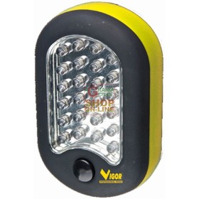 VIGOR TORCIA A LED OVALE CON GANCIO 27 LED VIGOR TORCIA A LED OVALE CON GANCIO 27 LED