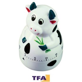 TFA TIMER DA CUCINA IN PLASTICA FINO A 60 MINUTI MOD. MUCCA TFA TIMER DA CUCINA IN PLASTICA FINO A 60 MINUTI MOD. MUCCA