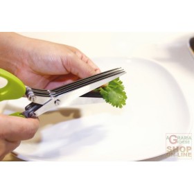 FACKELMANN FORBICI MULTILAMA PER TAGLIARE LE VERDURE DOTATO DI 5 LAME IN ACCIAIO INOX CM. 19,5X7X2 FACKELMANN FORBICI MULTILAMA PER TAGLIARE LE VERDURE DOTATO DI