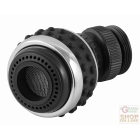 FACKELMANN ROMPIGETTO CORTO FLESSIBILE CON DOCCETTA REGOLABILE CON FILTRO.  ART. 61016 FACKELMANN ROMPIGETTO CORTO FLESSIBILE CON DOCCETTA REGOLABILE