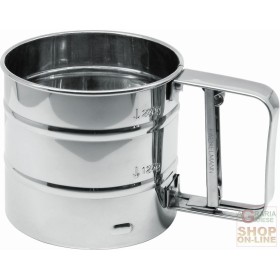 FACKELMANN SPARGIFARINA ZUCCHERO A VELO JUMBO IN ACCIAIO INOX MISURA: 125, 250, 350 GR. 10X14X9,5 CM FACKELMANN SPARGIFARINA ZUCCHERO A VELO JUMBO IN ACCIAIO INOX