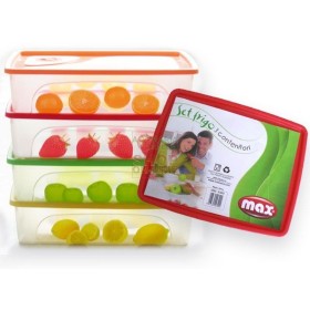 MAX SET FRIGO 3 CONTENITORI FRUTTA MAX SET FRIGO 3 CONTENITORI FRUTTA