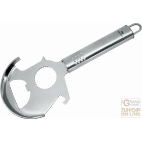 FACKELMANN APRITUTTO 5 IN 1 NIROSTA BASE FORALATTINE STAPPABOTTIGLIE SVITACOPERCHI  SOLLEVACOPERCHI FACKELMANN APRITUTTO 5 IN 1 NIROSTA BASE FORALATTINE