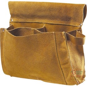 BORSA CARPENTIERE IN CROSTA 3 TASCHE  COLORE GIALLO BORSA CARPENTIERE IN CROSTA 3 TASCHE COLORE GIALLO