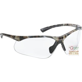 OCCHIALE A STANGHETTA  MONTATURA IN POLICARBORNATO  LENTI TRASPARENTI  TRATTAMENTO ANTIGRAFFIO OCCHIALE A STANGHETTA MONTATURA IN POLICARBORNATO LENTI