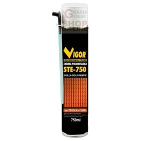 VIGOR SCHIUMA POLIURETANICA STE-750 TEGOLE - COPPI ML. 750 VIGOR SCHIUMA POLIURETANICA STE-750 TEGOLE - COPPI ML. 750
