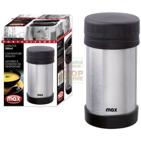 MAX PORTAVIVANDE ACCIAIO 500ML MAX PORTAVIVANDE ACCIAIO 500ML