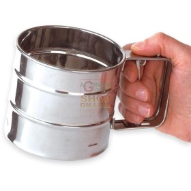 SPARGIFARINA CON MANICO IN ACCIAIO INOX CC. 350 SPARGIFARINA CON MANICO IN ACCIAIO INOX CC. 350