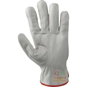 GUANTO FIORE BOVINA  ORLATO  POLLICE RINFORZATO  COLORE BIANCO  TG  9 10 11 GUANTO FIORE BOVINA ORLATO POLLICE RINFORZATO COLORE BIANCO TG