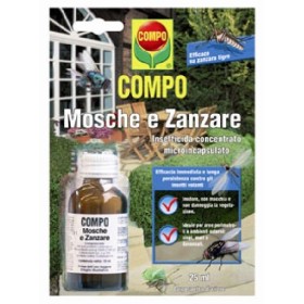 COMPO INSETTICIDA CONCENTRATO PER Mosche e Zanzare Draker 10.2 ML. 25 COMPO INSETTICIDA CONCENTRATO PER Mosche e Zanzare Draker 10.2