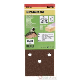 Einhell set fogli abrasivi per legno e metallo 30 pezzi - 93 x 230 mm - assortiti Einhell set fogli abrasivi per legno e metallo 30 pezzi - 93 x