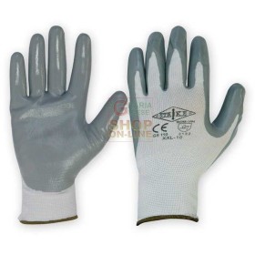 GUANTI NYLON ECO NBR GRIGI TG. 8 A 10 CONF. PZ. 6 GUANTI NYLON ECO NBR GRIGI TG. 8 A 10 CONF. PZ. 6