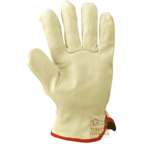 GUANTO FIORE BOVINA ORLATO  COLORE BEIGE  TG  7 8 9 10 GUANTO FIORE BOVINA ORLATO COLORE BEIGE TG 7 8 9 10