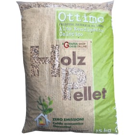 Holz ottimo pellet per stufe alto rendimento calorico kg. 15 Holz ottimo pellet per stufe alto rendimento calorico kg. 15