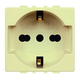 MODULO FRUTTO TIPO MAGIC PER SCHUKO 2P CON T 10/16A ECL 2550 MODULO FRUTTO TIPO MAGIC PER SCHUKO 2P CON T 10/16A ECL 2550