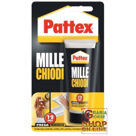 PATTEX MILLECHIODI ORIGINALE COLLA DI MONTAGGIO FORTE & RAPIDO TUBO GR. 100 PATTEX MILLECHIODI ORIGINAL TUBO BL. GR. 100